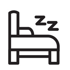 Bed Home Interior Pillow Sleep Icon