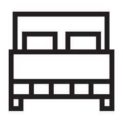 Bed Decoration Furniture Home Interior Mattress Icon