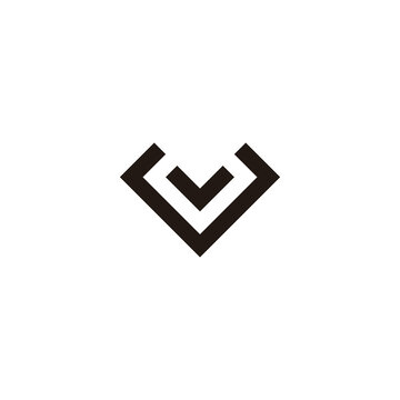 Letter V Heart Logo  Letter v, Heart logo, Lettering
