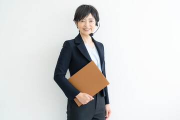 Obraz premium 笑顔のオペレーター