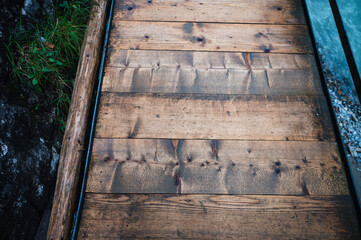 Aareschlucht Gorge, Switzerland - 30 July 2022 , Aareschlucht Gorge formed for thousands of years by the Aare Glacier.