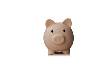 Piggy bank isolated on white background - clipping path