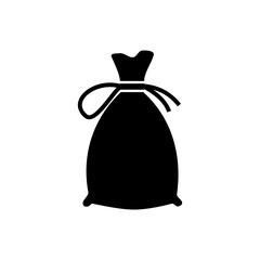 Money bag icon,vector illustration. Flat design style. vector money bag icon illustration isolated on White background