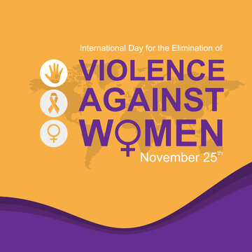 Vector illustration of a Background for International Day for the Elimination of Violence Against Women