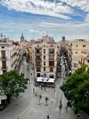 Fototapeta na wymiar The view on Valencia's streets, Spain, Europe