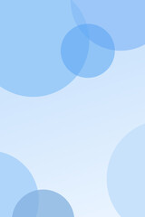 Modern minimal blue poster