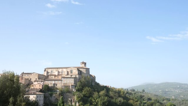Perugia, Italy, landscape with Saint Antony Abate church