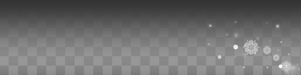 Gray Snowflake Vector Transparent Panoramic