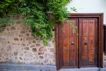 old wooden door