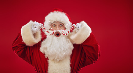 surprised santa claus