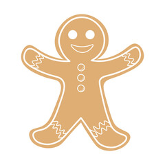 Gingerbread man christmas cookies