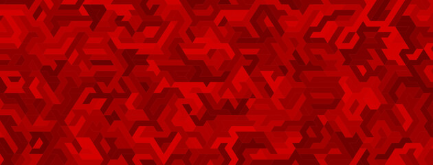 Fototapeta na wymiar Abstract background with maze pattern in various shades of red colors