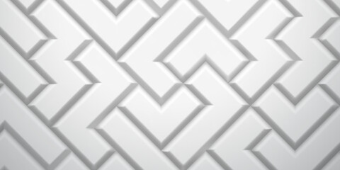 Abstract background made of tetris blocks in white colors