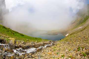 Avusor Lake view in Rize Province of Turkey