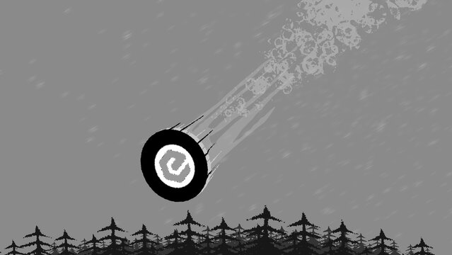 Illustration of the crypto asset eCash (XEC) coin falls through the sky to invest