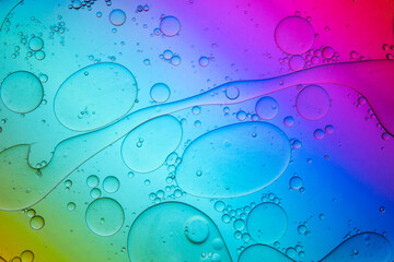 Wet surface of colorful surface as abstract background