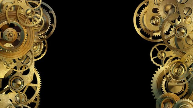 Animated mechanism consisting of bushings and gears