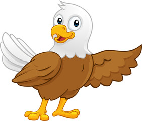 Bald Eagle Bird Cute Cartoon Wildlife Mascot