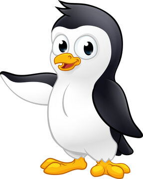 Penguin Bird Cute Cartoon Wildlife Mascot