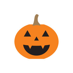 Halloween pumpkin. Vector Illustration symbol