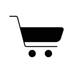 Trolley glyph icon illustration. Simple vector design editable. Pixel perfect at 32 x 32