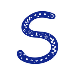 Letter alphabet vector illustration. Lettering element. Typographic design. Christmas event.