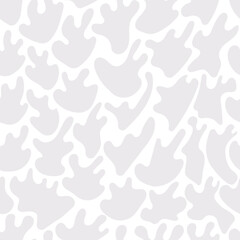 Vector gray blots, seamless abstract pattern, flat drops