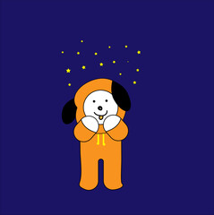 teddy bear vector with stars created in illustrator.