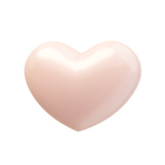 3D Shiny Heart Shaped Balloons Expression of love on Valentine's Day.