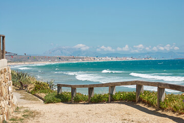 The coast of the atlantic ocean in Tarifa