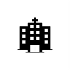 Hospital Icon Design, Vector illustration on white background. EPS 10