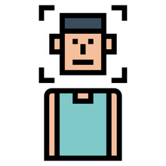 focus filled outline icon style