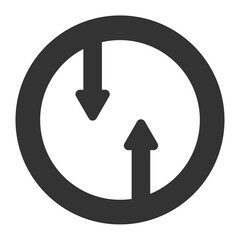 Arrow icon. Direction vector ilustration.
