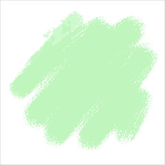 A green delicate cute spot of paint without a background. Vector brushstroke for backgrounds and other designs.