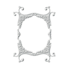 Frame, in the style of an ornament, Vector illustration eps 10, Art.	