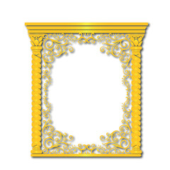 Frame, in the style of an ornament, Vector illustration eps 10, Art.	