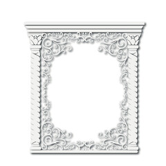 Frame, in the style of an ornament, Vector illustration eps 10, Art.	