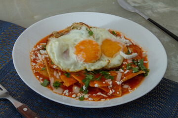mexican food chilaquiles
