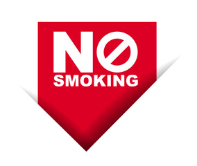 red vector illustration banner no smoking