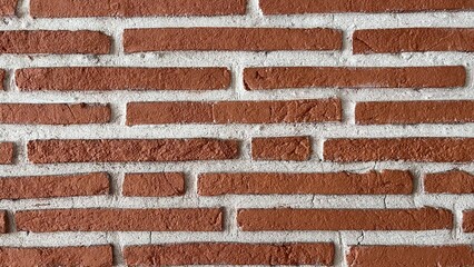 red brick wall. cement wall. concrete wall. red bricks. background wallpaper