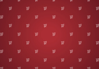 Cart symbol pattern wallpaper. Cart symbol. Cart sign vector. background.