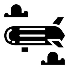 zeppelin glyph icon style © smalllike