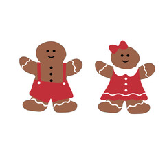 gingerbread man and woman