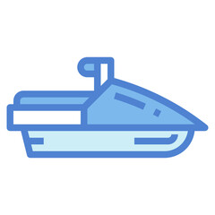 jetski two tone icon style