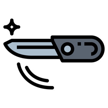 recommend clip art: pocket knife filled outline icon style
