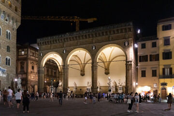 Piazza della Signoria in Florence, Italy.