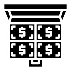 money glyph icon style