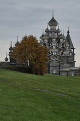 Wooden architectural ensemble on Kizhi island