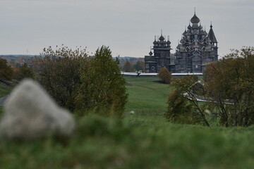 Wooden architectural ensemble on Kizhi island