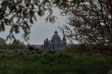 Wooden architectural ensemble on Kizhi island